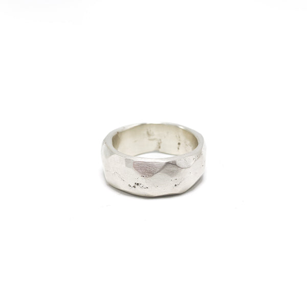 Facetted Silver Ring