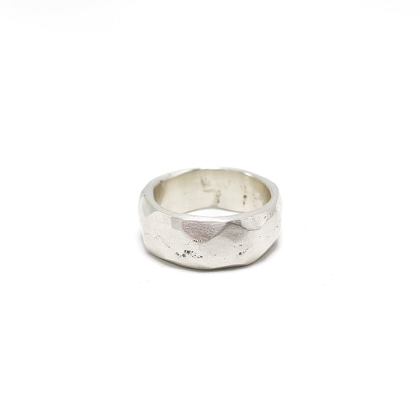 Facetted Silver Ring