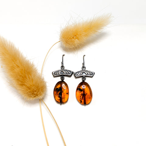 Amber Earrings