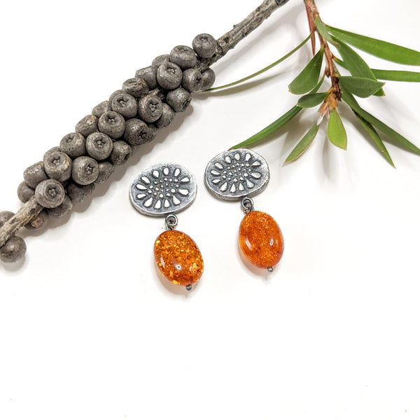 Golden Marguerite Earrings